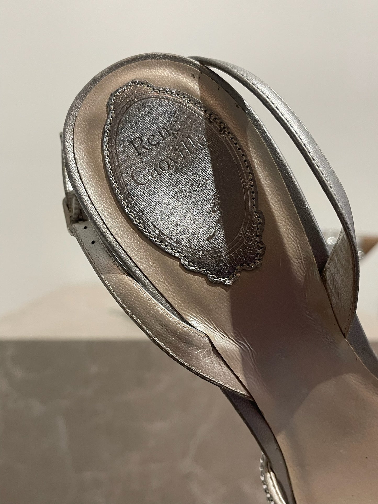 Escarpins René Caovilla argents T.39