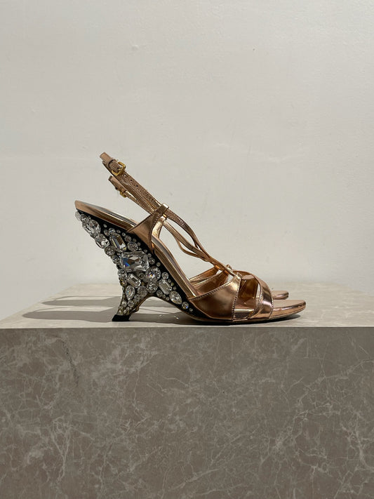 Sandales Miu Miu roses T 37.5