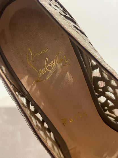 Escarpins Christian Louboutin beige T.38