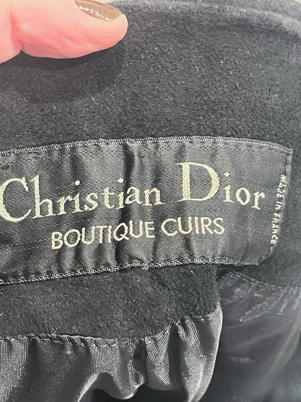 Jupe Christian Dior noire T.36