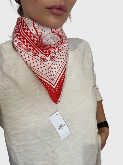 Foulard Hermès Bandana Zig Zag