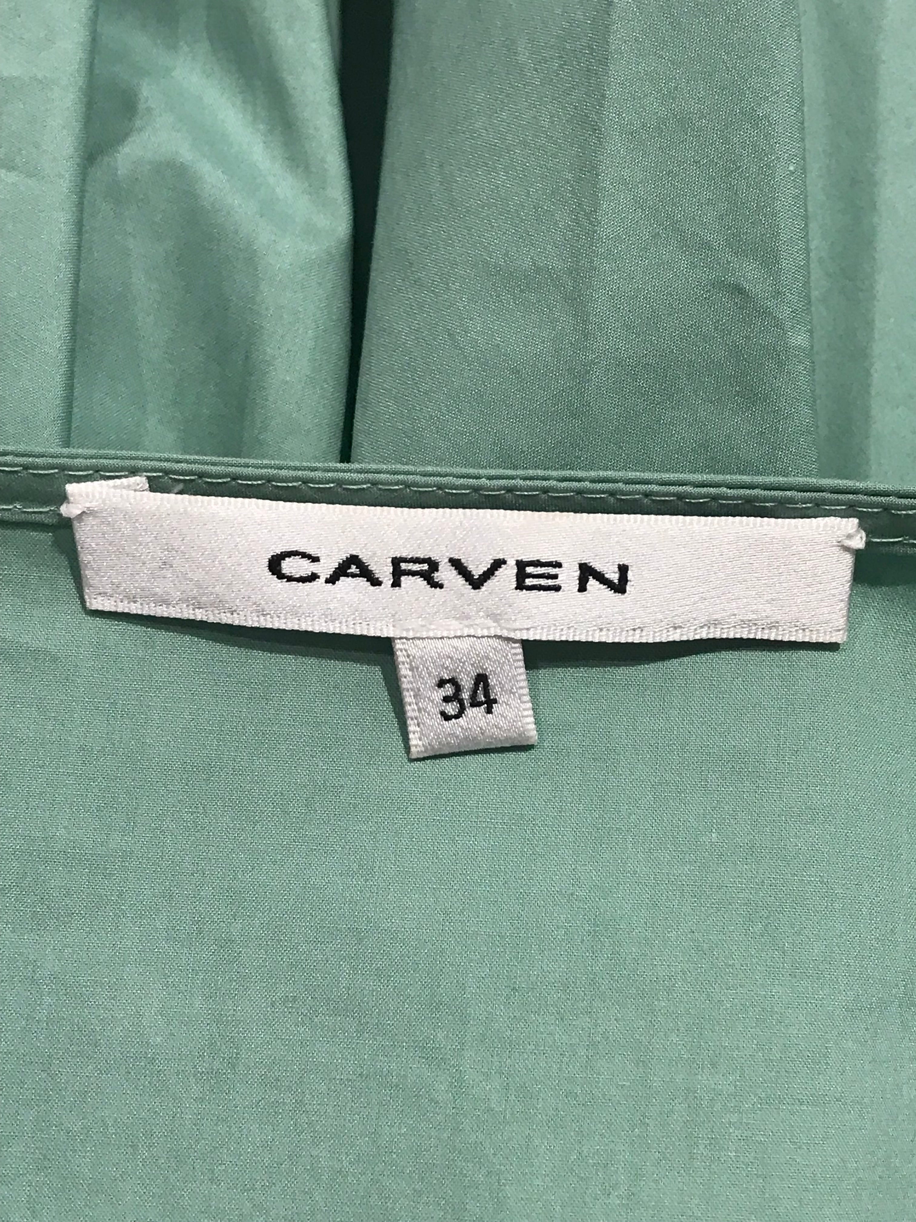 Robe Carven verte T.34 NEUVE – Closet2Closet.Paris