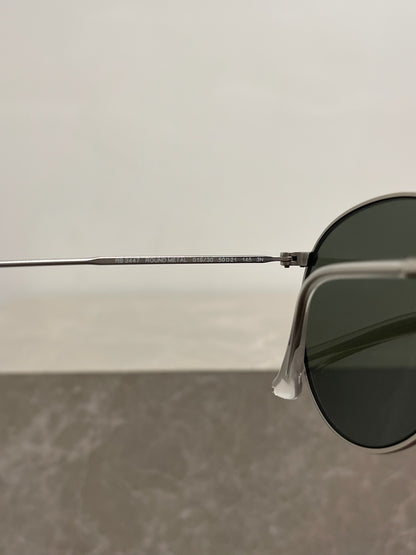 Lunettes Ray Ban Ronde Argent