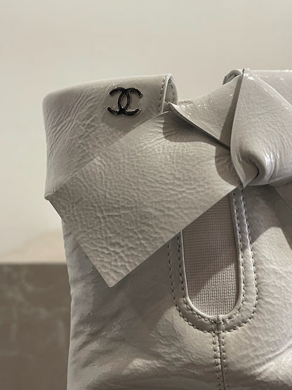 Bottines Chanel blanches T.39