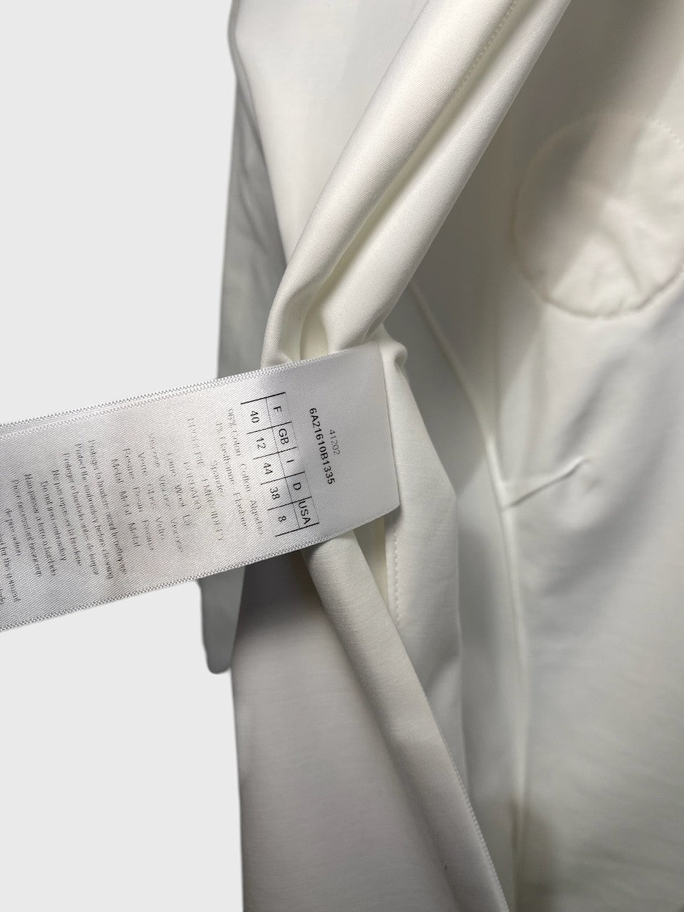 Robe Dior blanche T.40