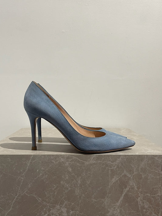 Escarpins Gianvito Rossi bleus T.39