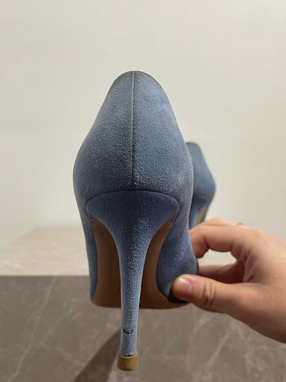 Escarpins Gianvito Rossi bleus T.39