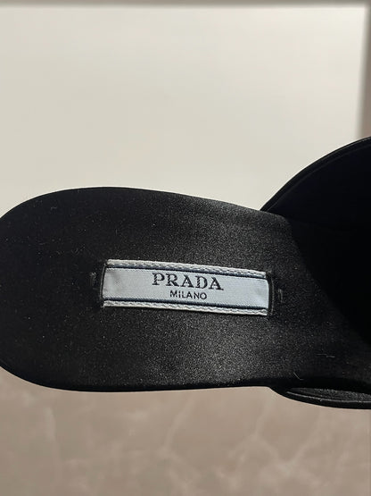 Mules Prada noires T.38
