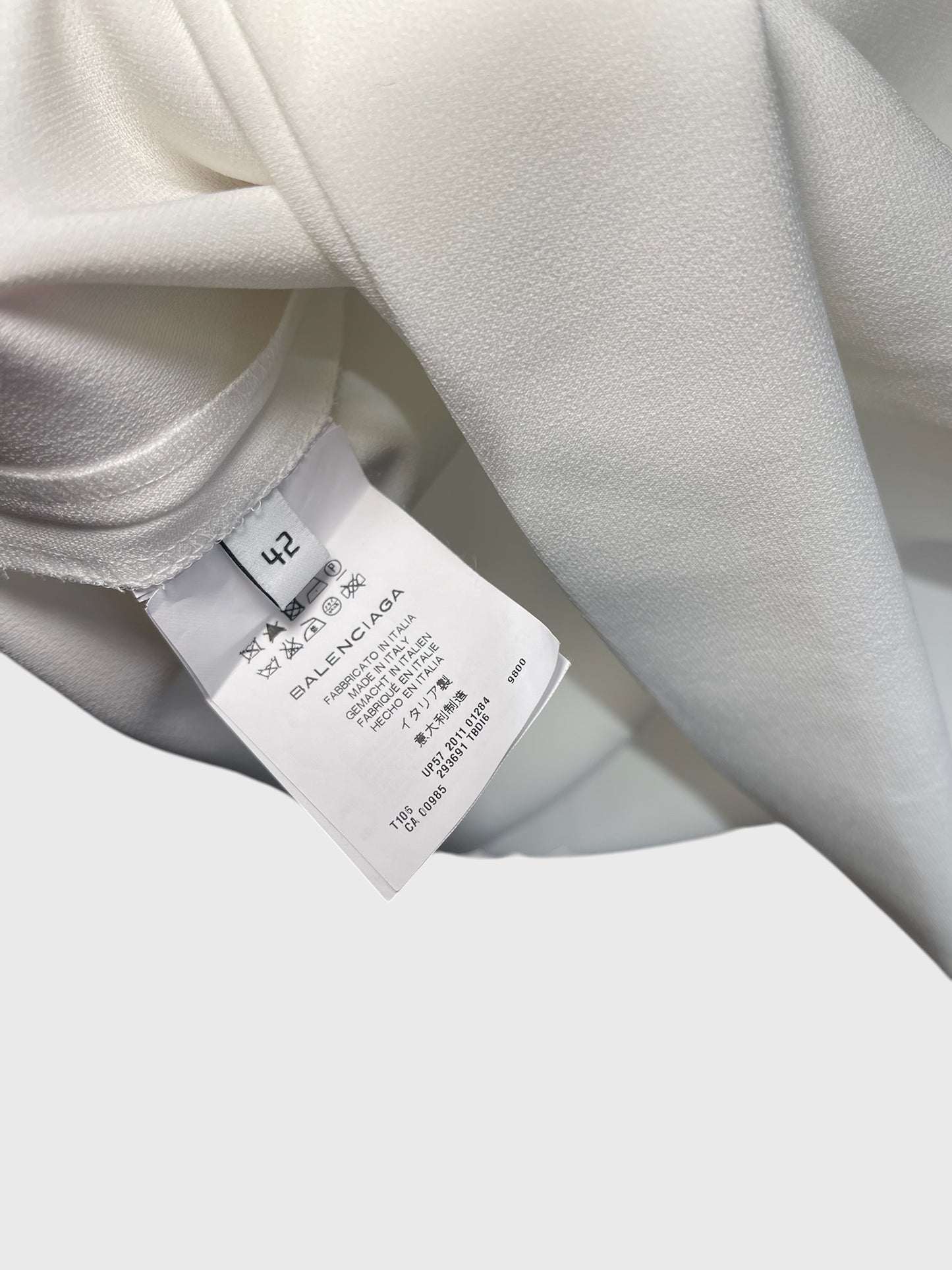 Top Balenciaga blanc T.XL