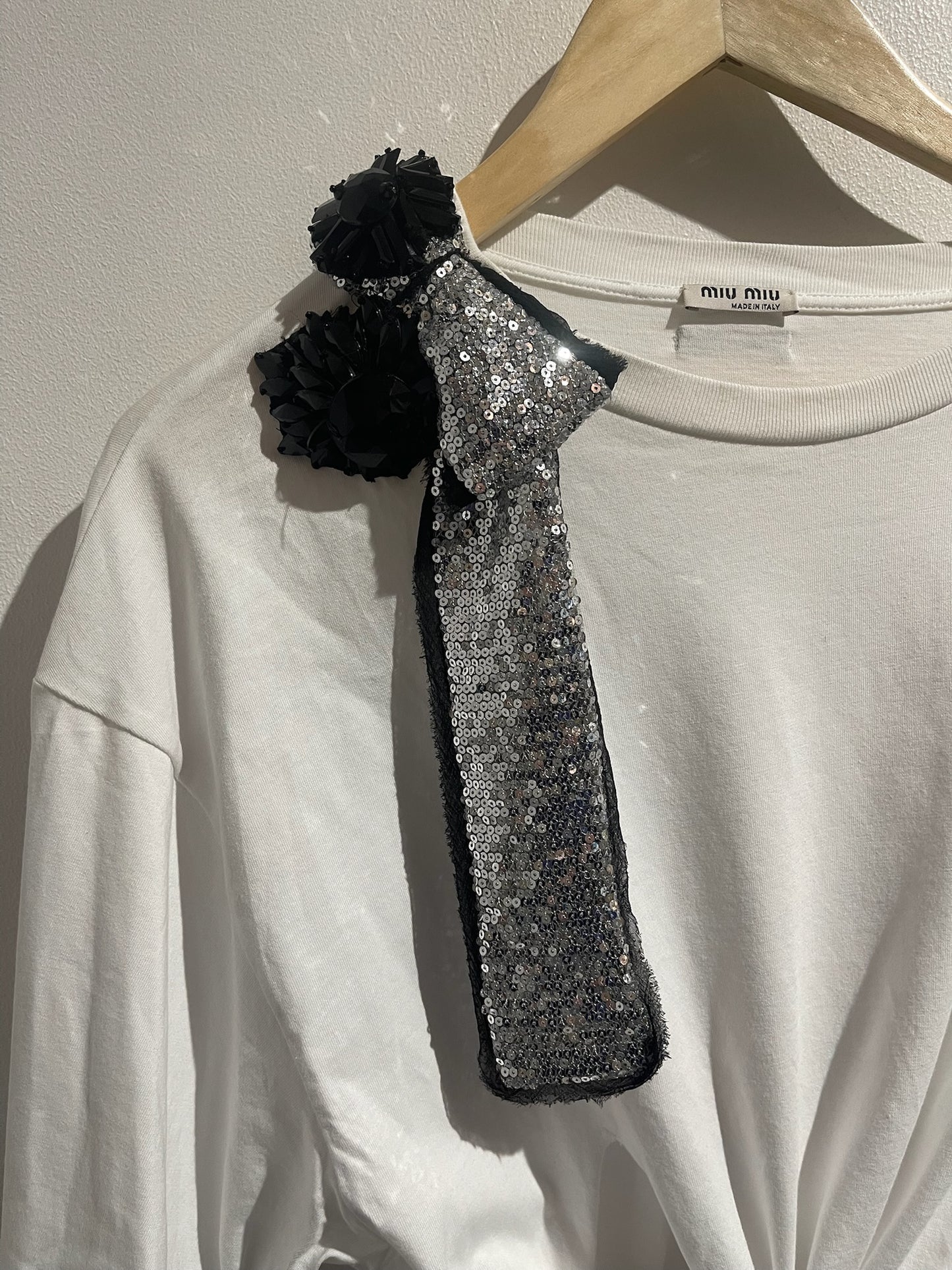 T-shirt Miu Miu blanc T.M