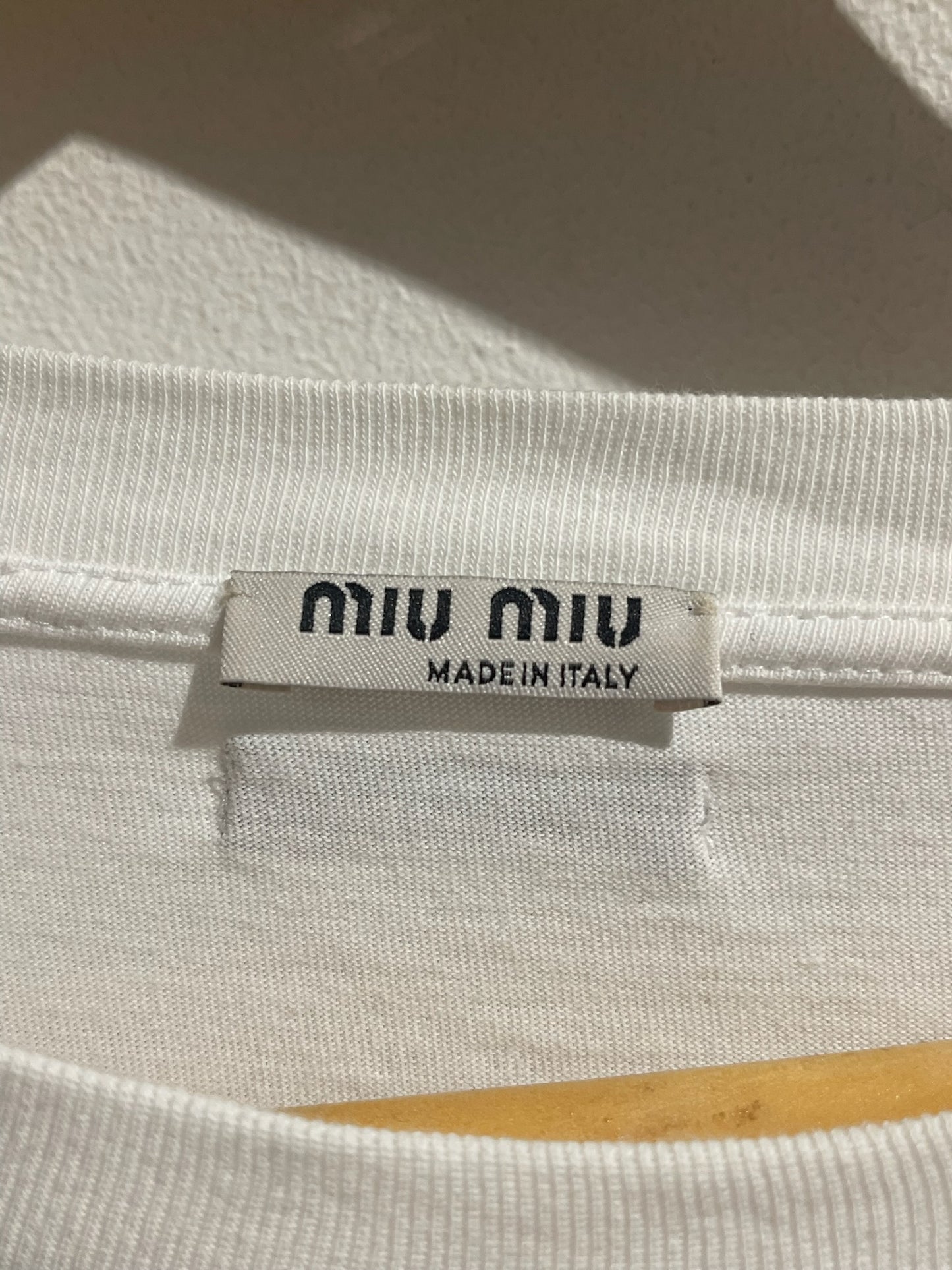 T-shirt Miu Miu blanc T.M