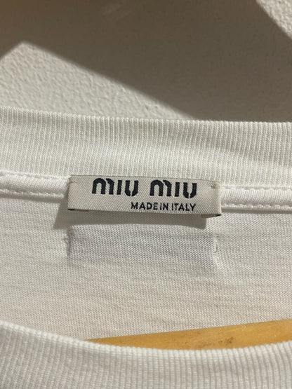 T-shirt Miu Miu blanc T.M