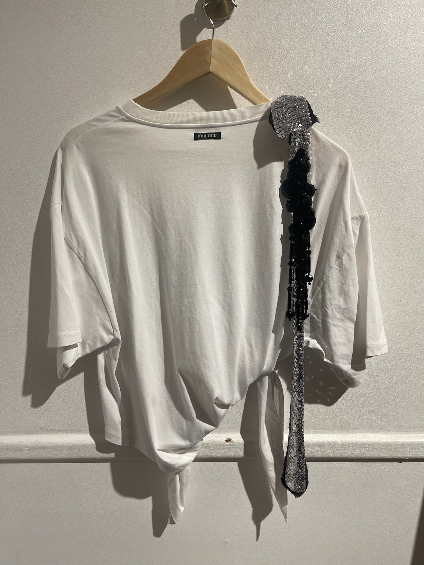T-shirt Miu Miu blanc T.M