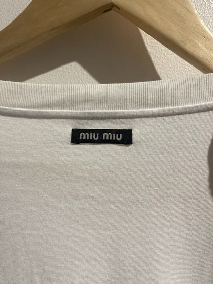 T-shirt Miu Miu blanc T.M