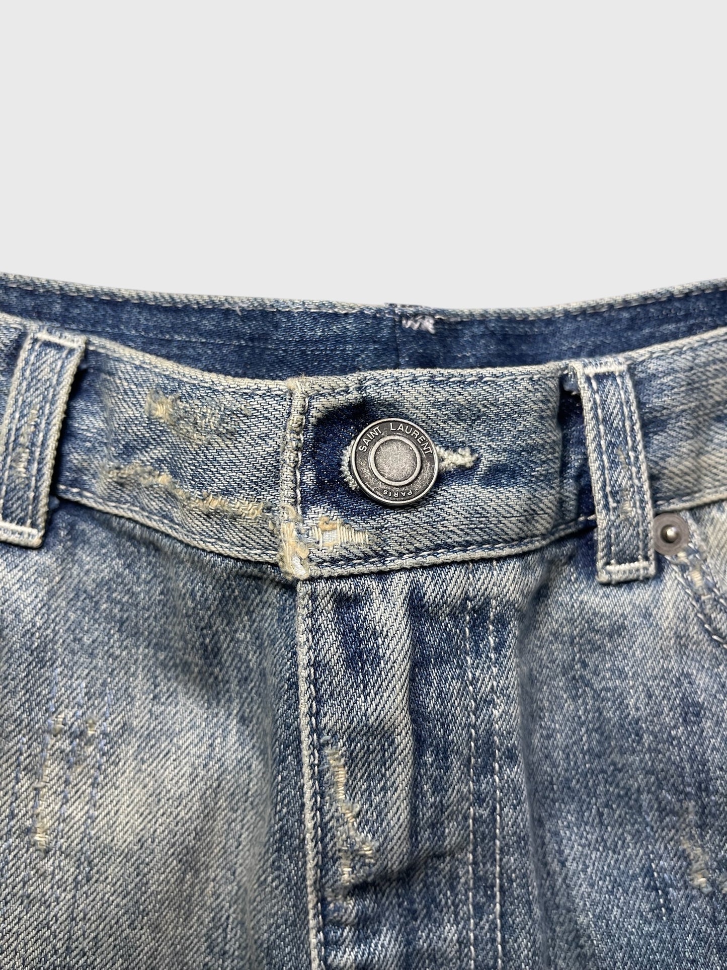 Short Saint Laurent en jeans T.38
