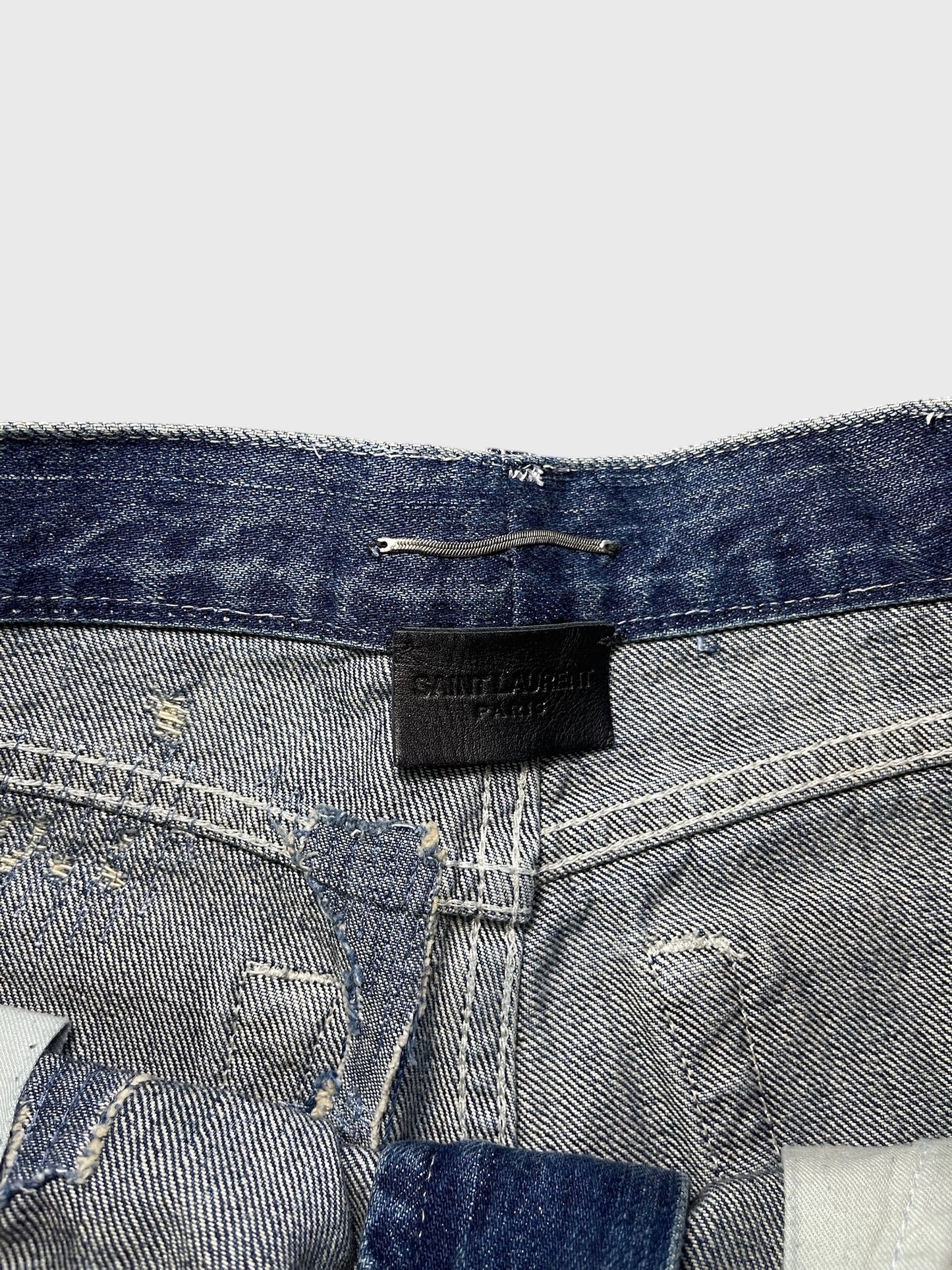 Short Saint Laurent en jeans T.38