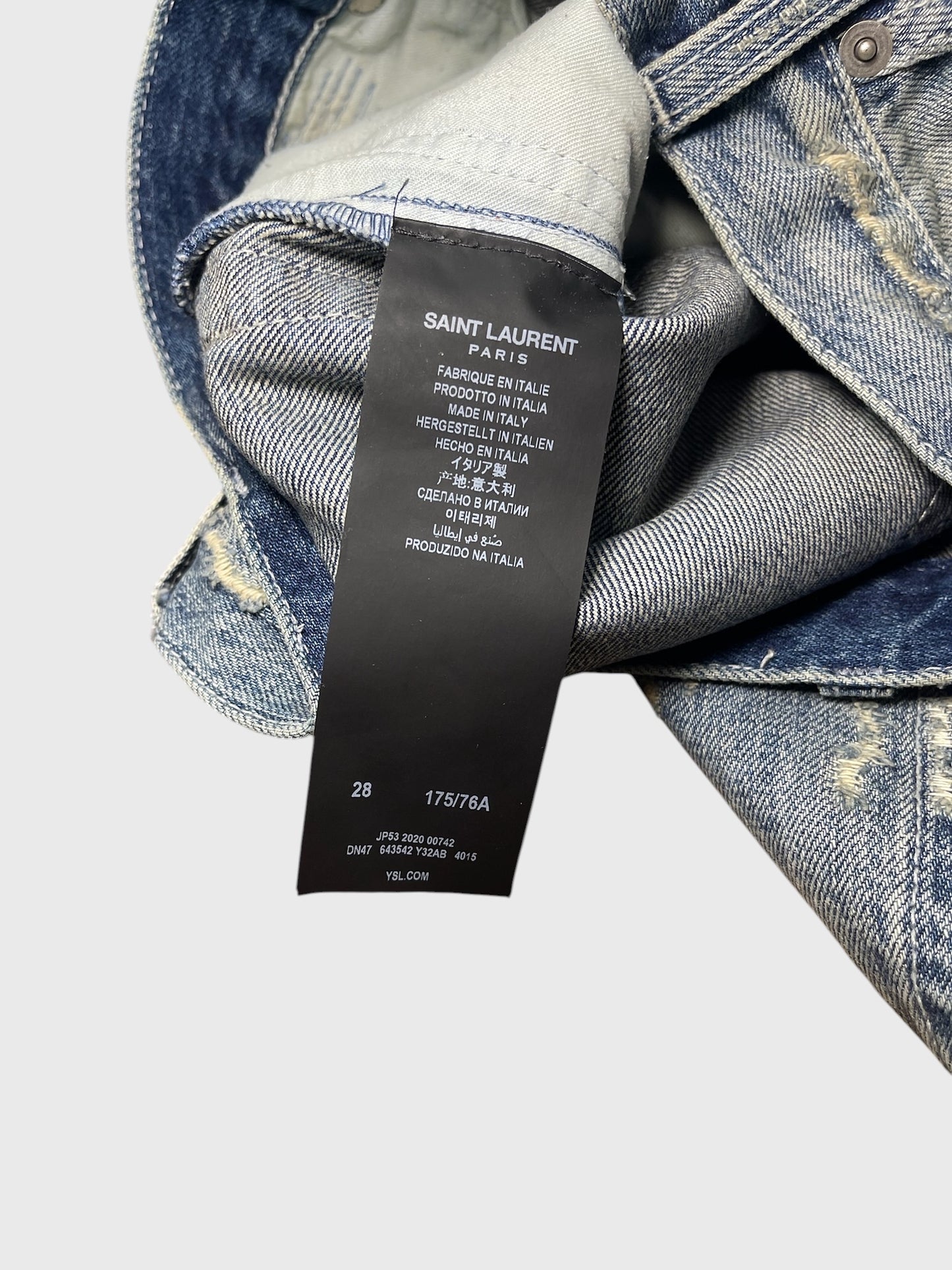 Short Saint Laurent en jeans T.38