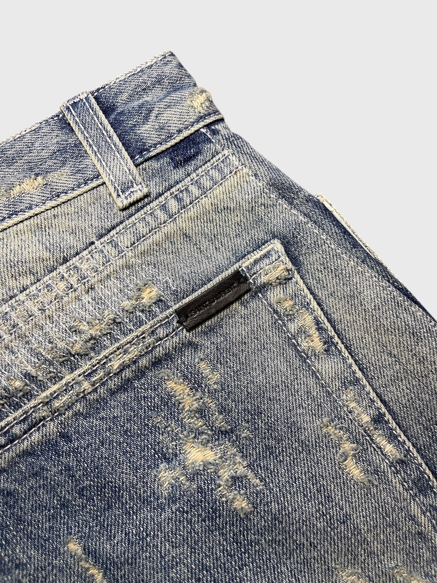 Short Saint Laurent en jeans T.38