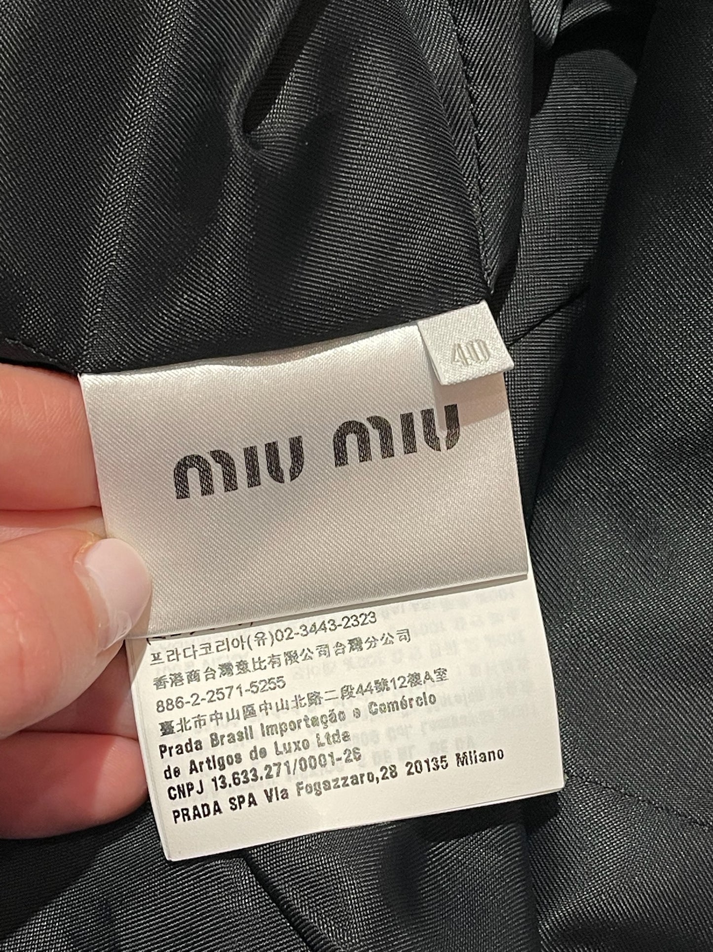 Blazer Miu Miu gris T.36