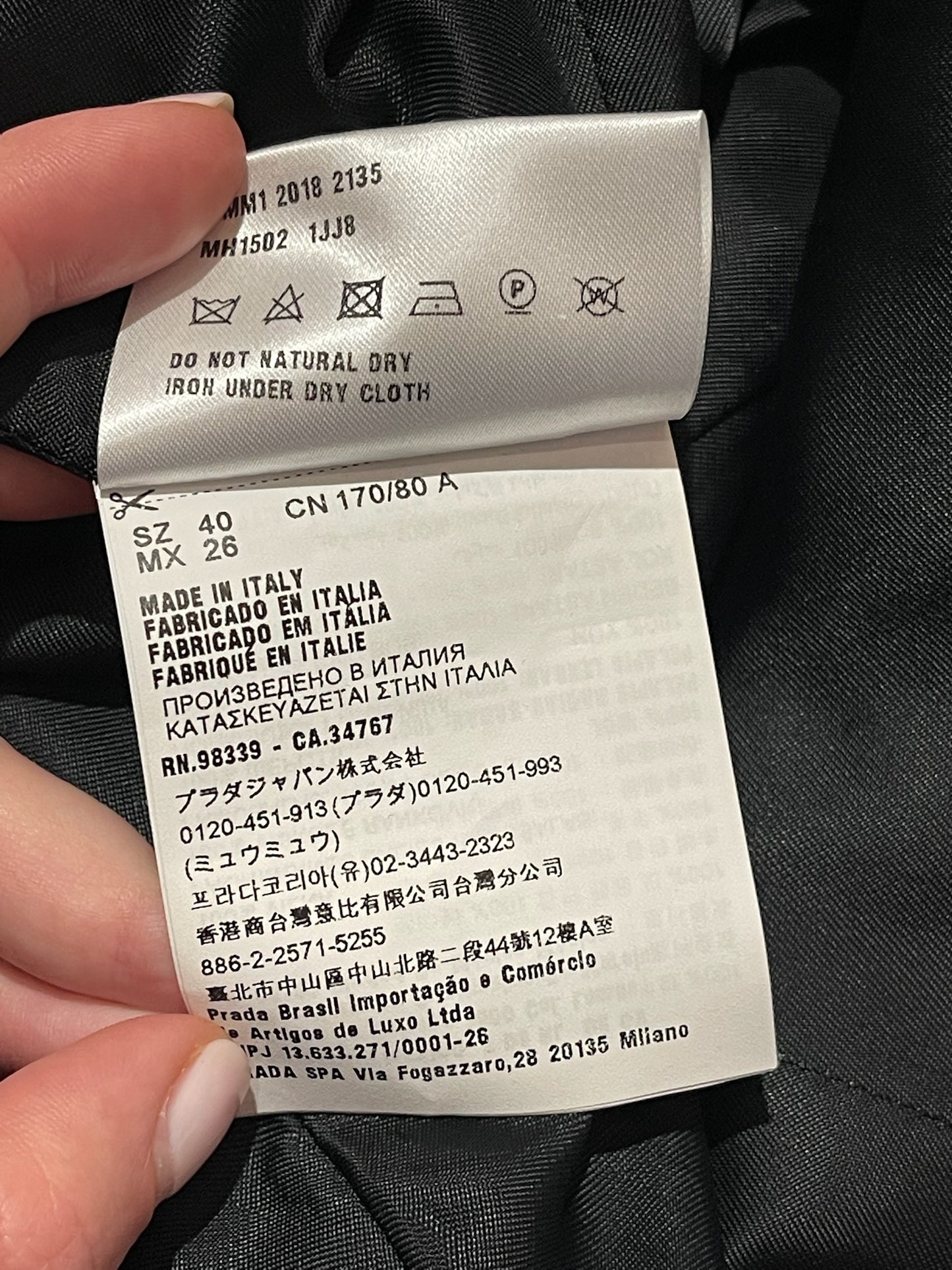 Blazer Miu Miu gris T.36