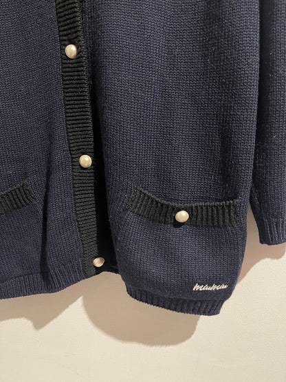 Cardigan Miu Miu bleu marine T.36