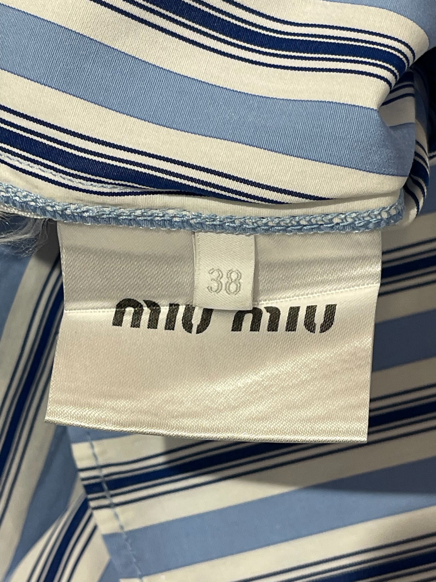 Chemise Miu Miu bleue T.34