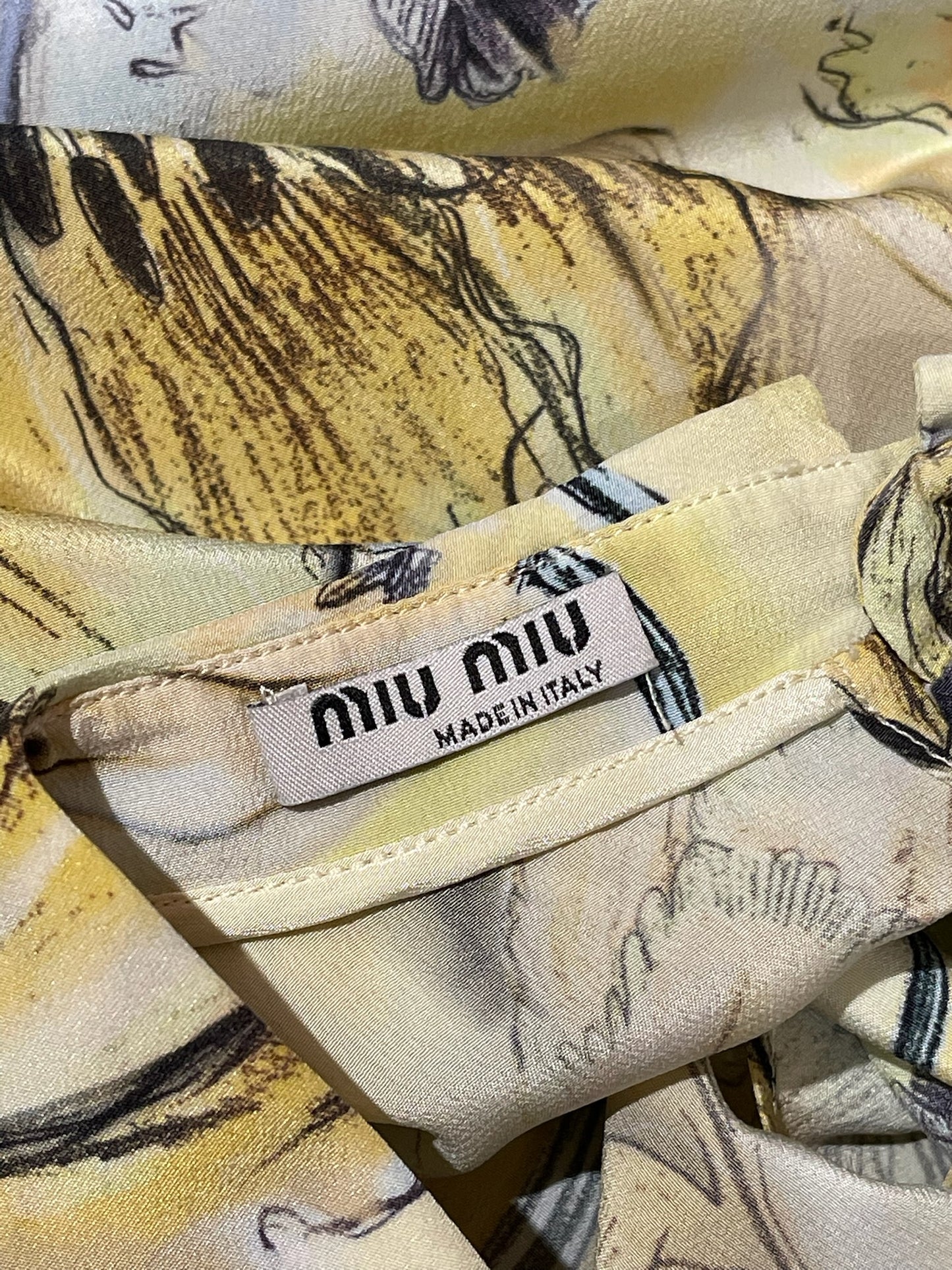 Blouse Miu Miu jaune T.M