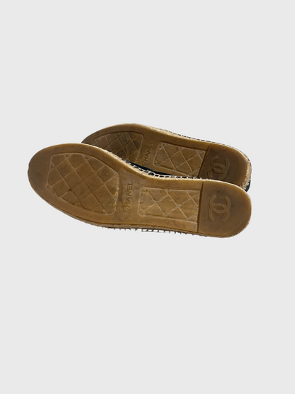 Espadrilles Chanel bleu marine T.39