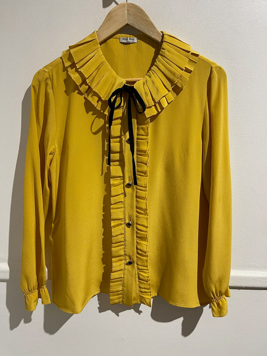 Chemisier Miu Miu jaune T.36