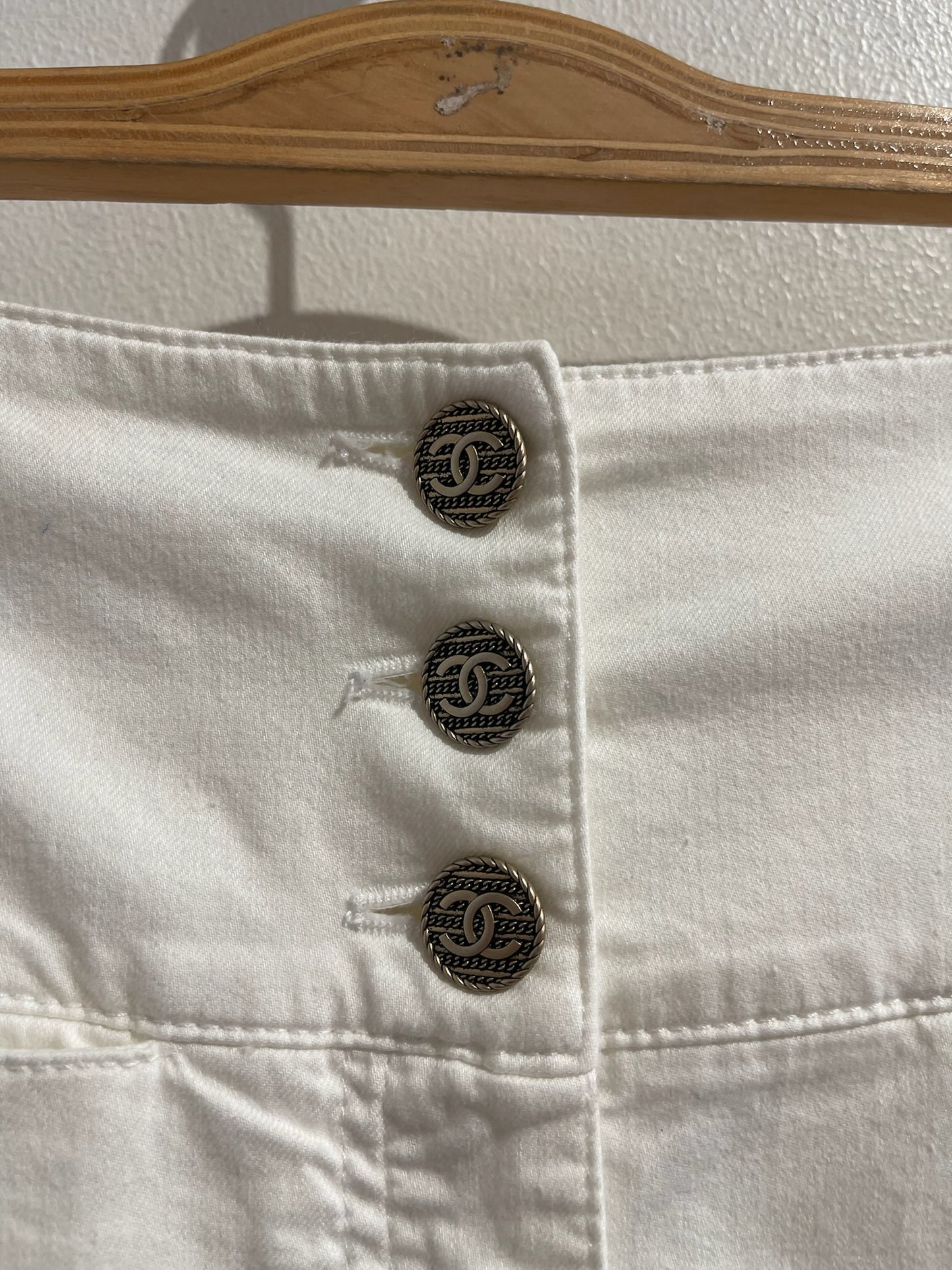 Pantalon Chanel blanc T.40