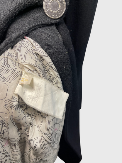 Manteau Valentino noir T.40