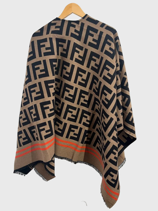 Poncho Fendi FF