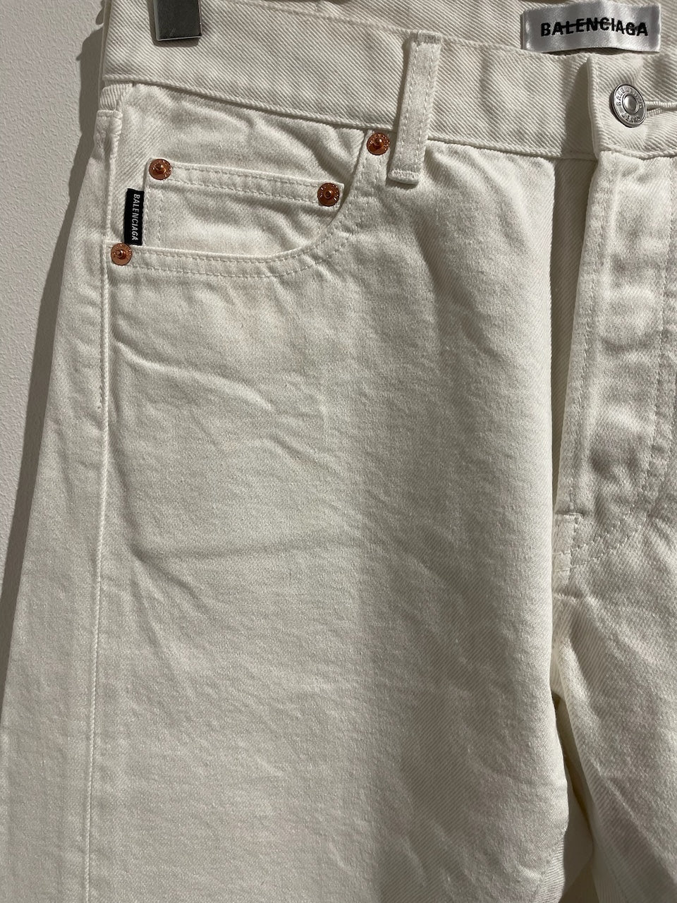 Jeans Balenciaga blanc T.29