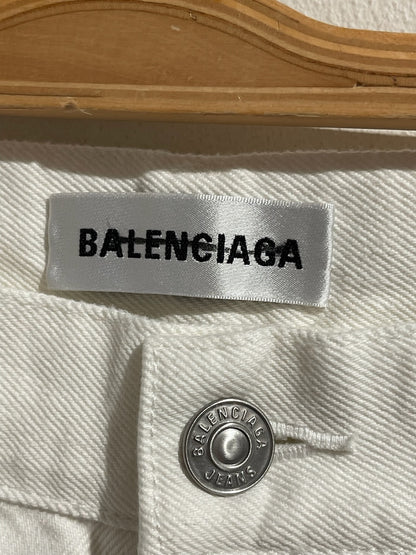 Jeans Balenciaga blanc T.29