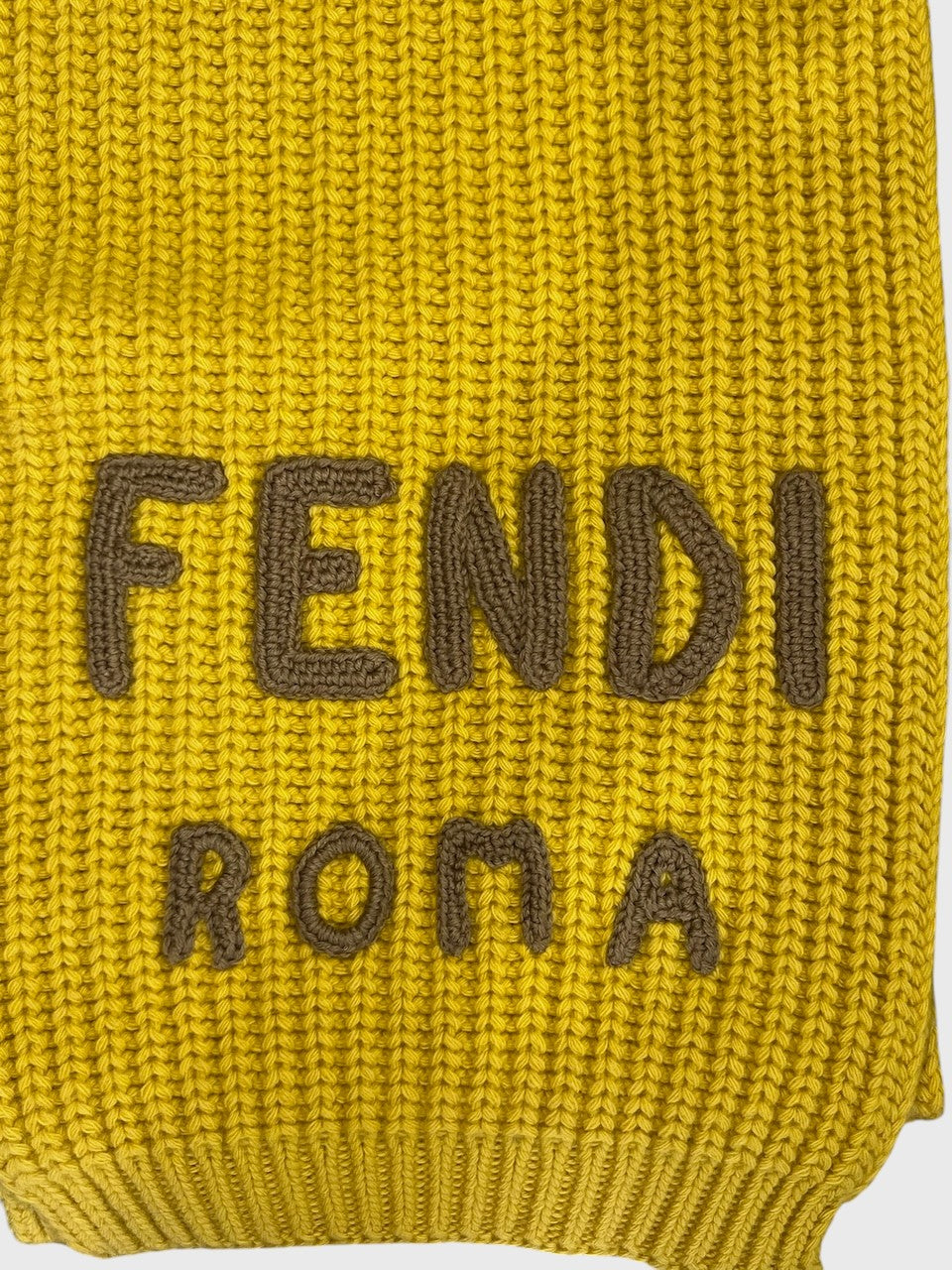 Echarpe Fendi jaune