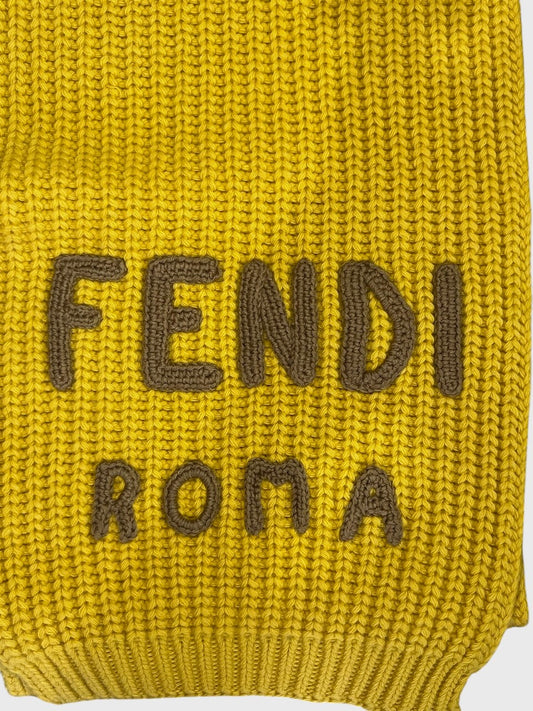 Echarpe Fendi jaune