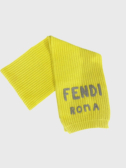 Echarpe Fendi jaune