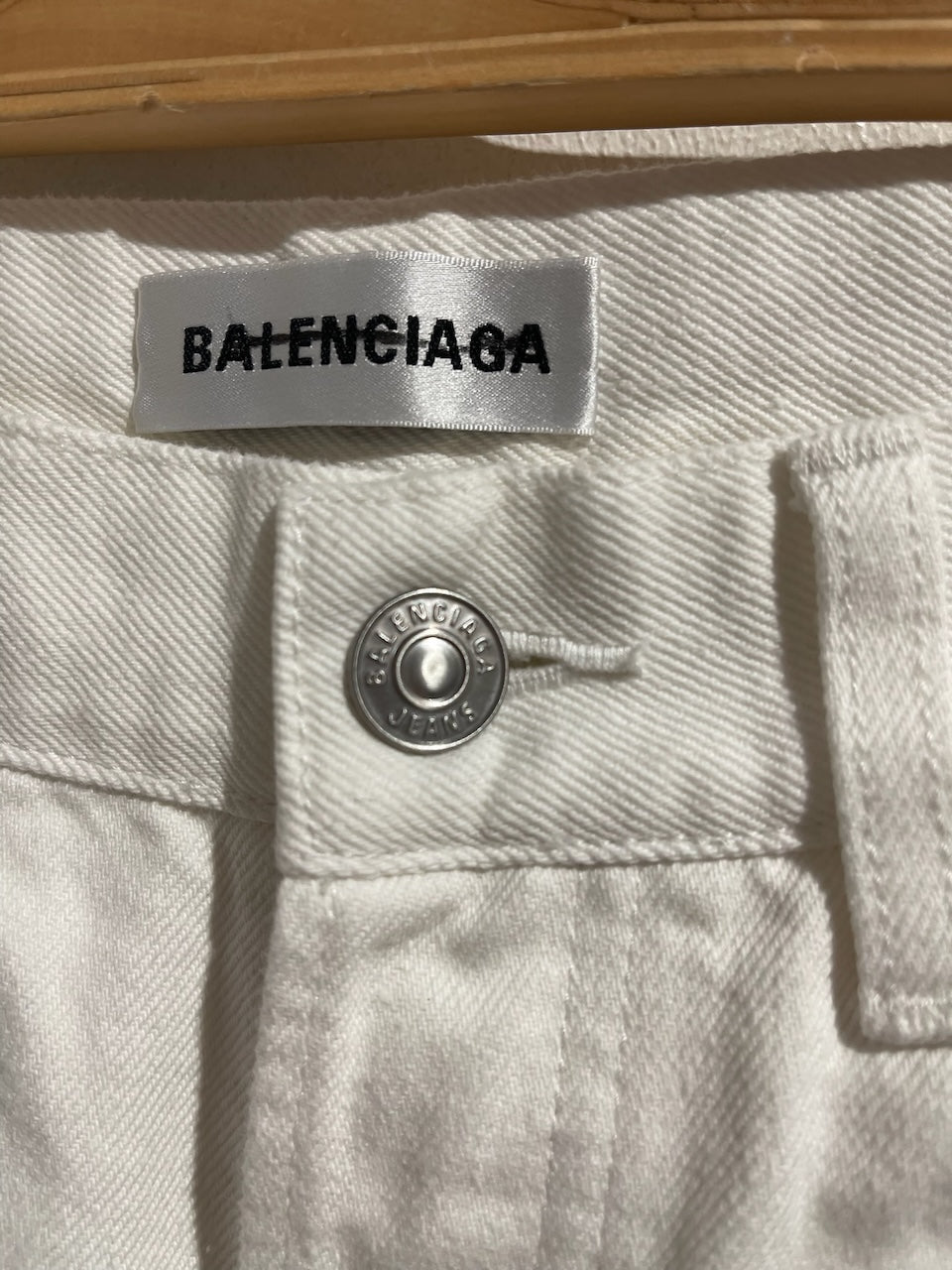Jeans Balenciaga blanc T.29