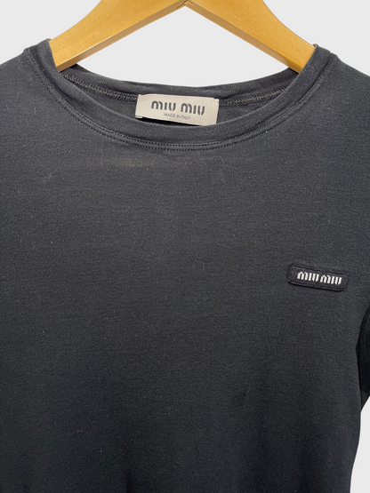 T-shirt Miu Miu noir T.XS