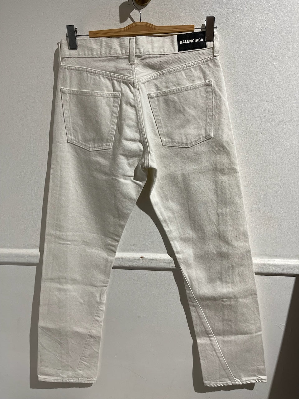 Jeans Balenciaga blanc T.29