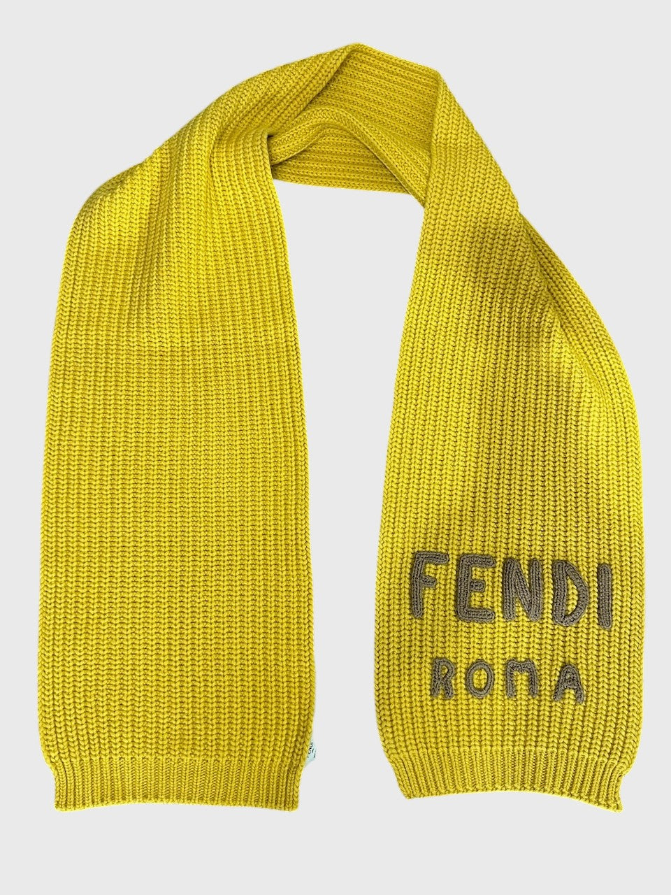 Echarpe Fendi jaune