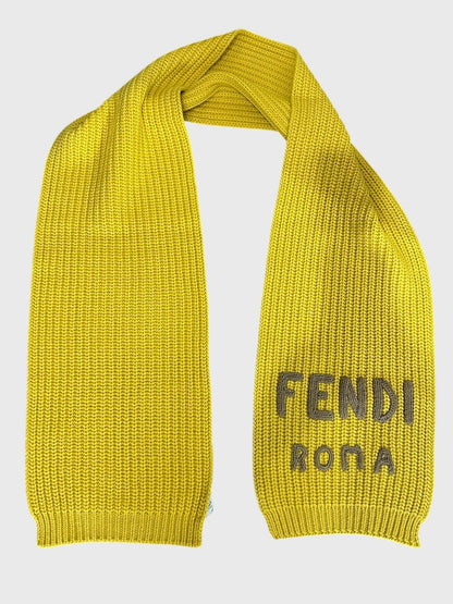 Echarpe Fendi jaune