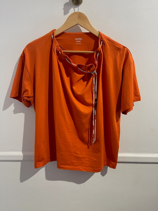 T-shirt Hermes orange T.40