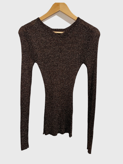 Top Miu Miu marron T.XS