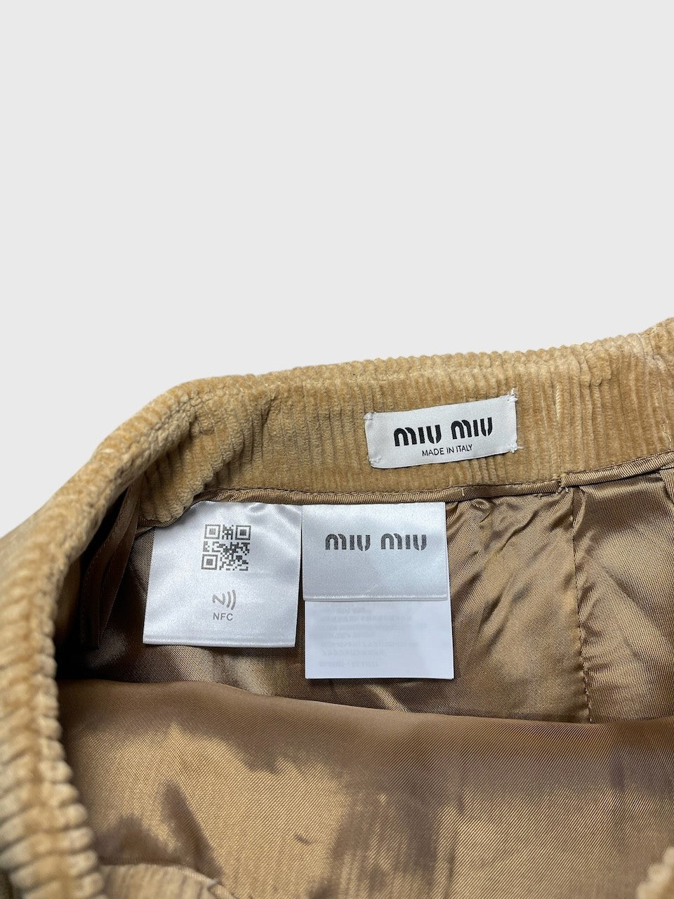 Jupe Miu Miu beige T.36