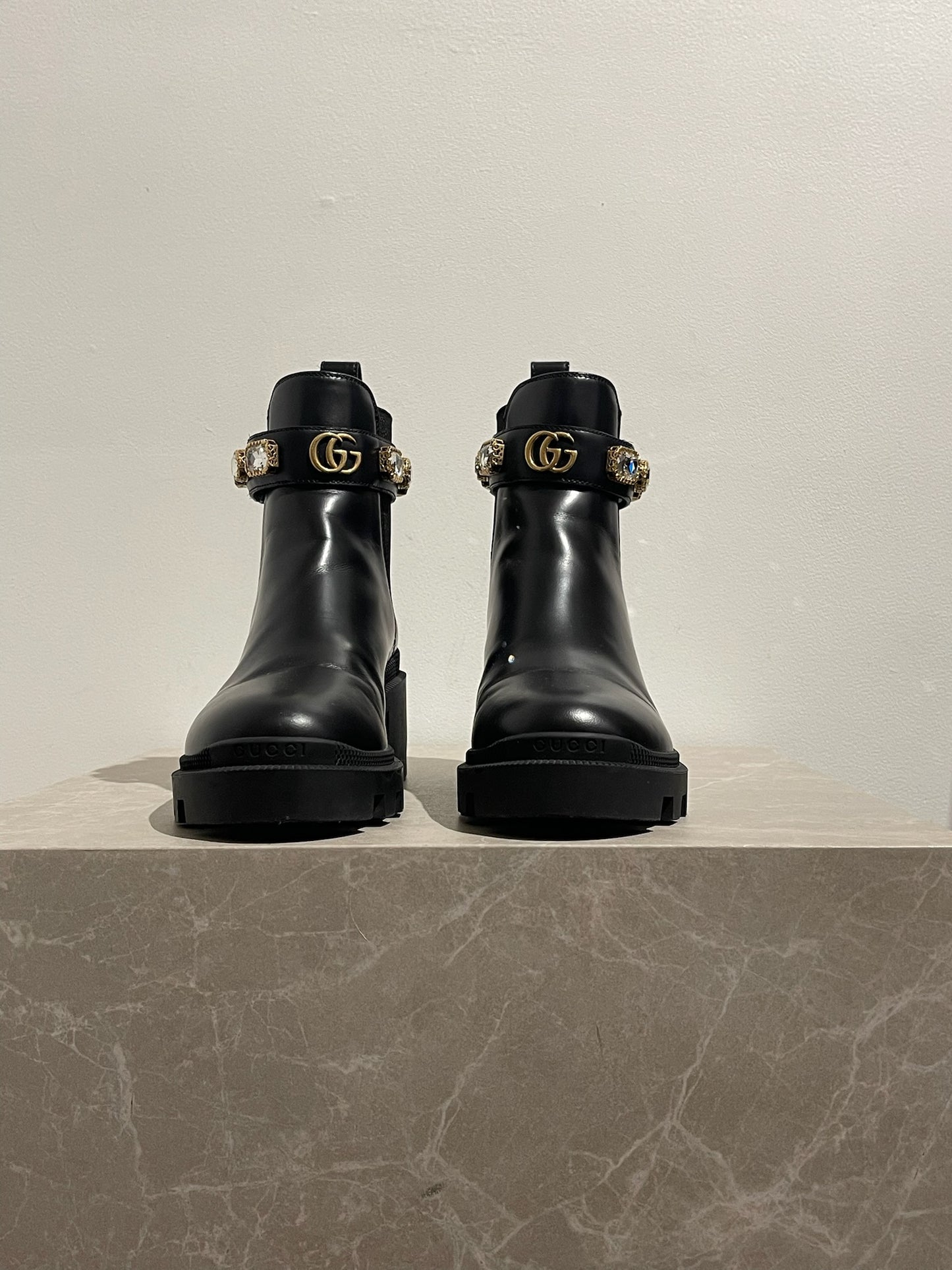 Bottines Gucci noires T.35,5
