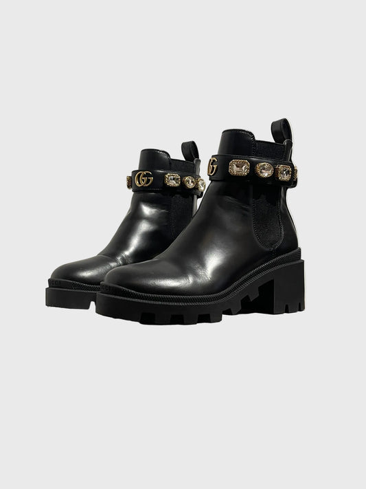 Bottines Gucci noires T.35,5