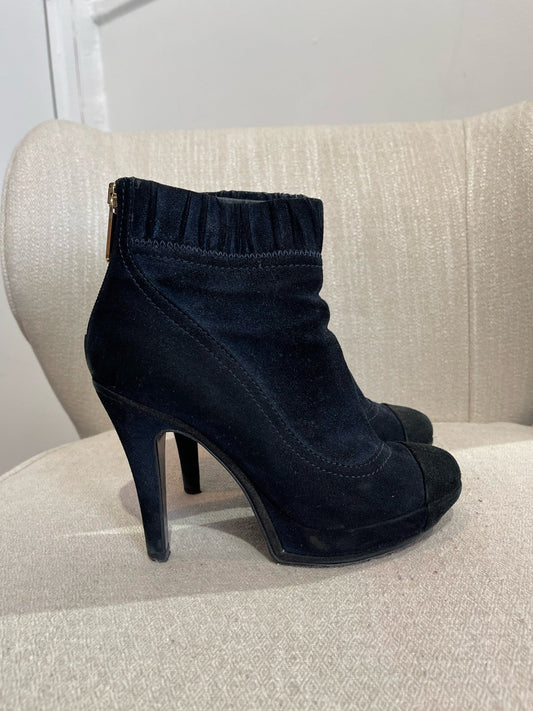 Boots Chanel bleues T.36