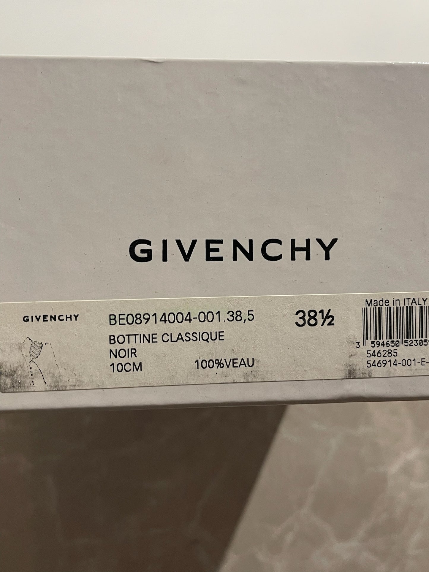 Boots Givenchy noires T.38,5