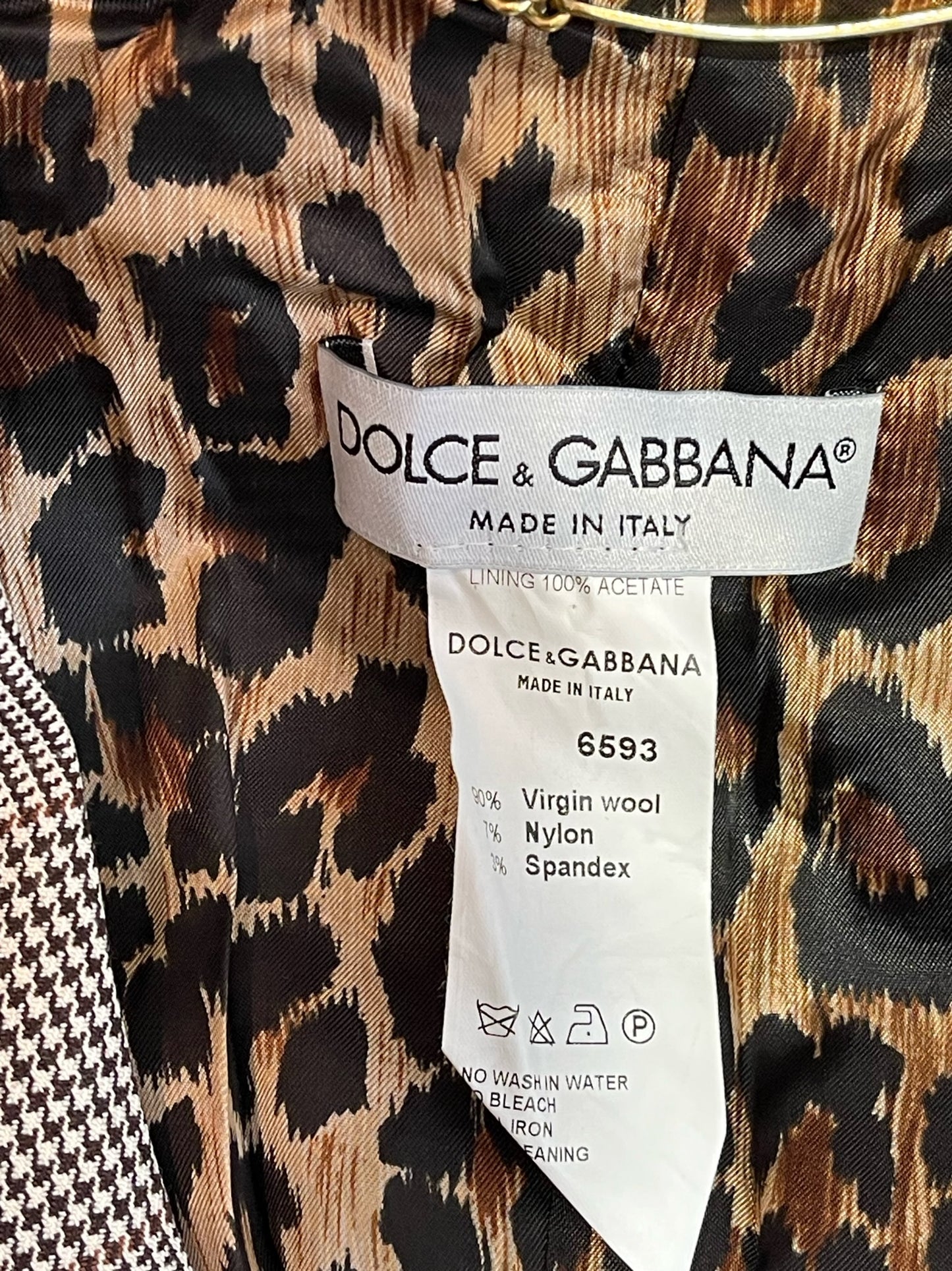 Tailleur Dolce & Gabbana à carreaux T.34